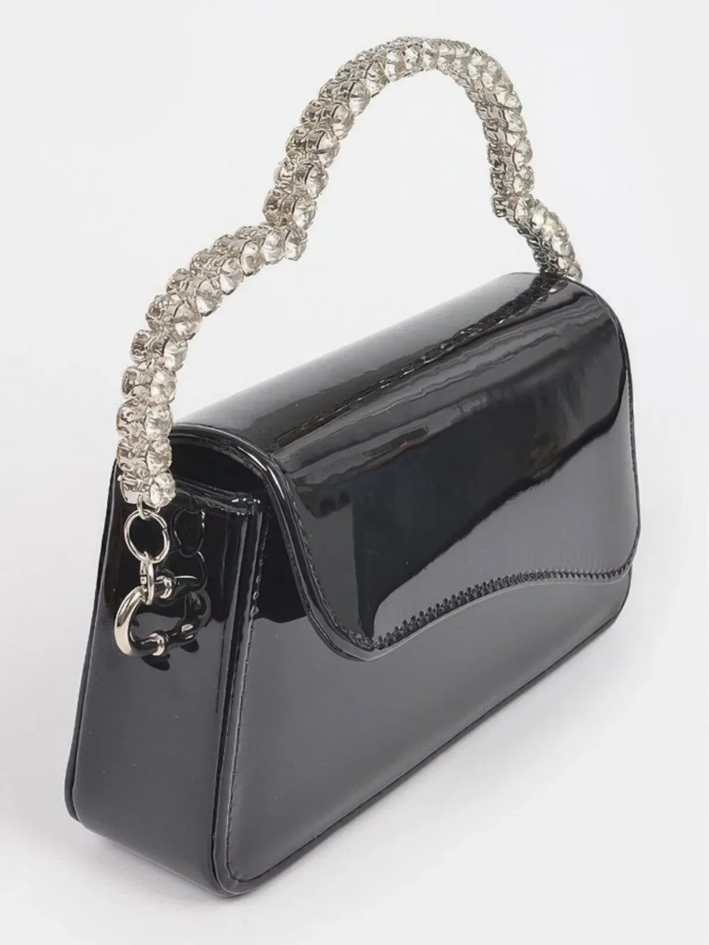 Glitter Rhinestone Handle Bag